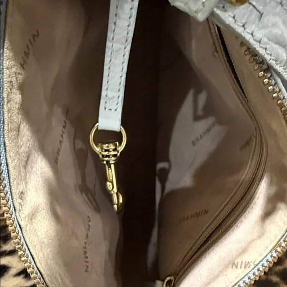 Brahmin Sky Blue Embossed Crossbody Bag - Picture 4 of 8